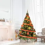 Arbol Navidad Tronador 2,10m + Kit 60 Rojo Oro Black Friday
