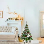 Arbol De Navidad Tronador Lujo 1,20mts Kit 30 Rojo Plata