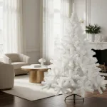 Arbol De Navidad Blanco Montañes Deluxe 1,30mts Decoracion