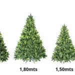 Árbol De Navidad Fabesa Natural 1.3m Pino Desmontable