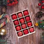Navidad Adornos Bolas Navideñas Decoradas 6cm X12 Piezas