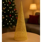 Pino Alambre Cono Navideño Decoración Adorno Navidad 40cm