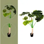 Planta Artificial Grande Monstera 115cm Deco Premium Color Verde