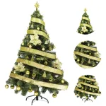 Arbol Navidad Tronador Lujo 1,50mts + Kit 40 Oro Cybermonday