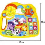 Piano Teclado Musical Animales Juguete Con Luz Y Sonido