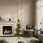 Arbol Navidad Tronador Slim Verde 1,50mt + Kit Decoracion