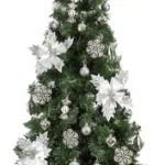 Arbol De Navidad Decorado Slim Verde 1,80mt + Kit Decoracion
