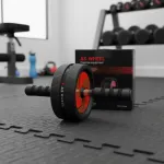 Rueda Para Abdominales + Mini Mat Antideslizante Color Negro