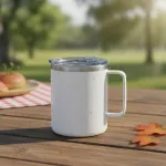 Vaso Térmico Taza De Acero Inoxidable Con Tapa 360ml