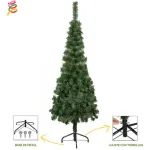 Arbol Navidad Tronador Slim Verde 1,50mt + Kit Decoracion