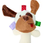 Sonajero Peluche Perro Blanco X.q.toy Xq308b Para Bebé Con Chifle