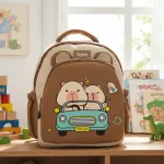 Mochila Infantil Jardin Capibara Para Niños Niñas Escolar