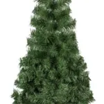 Árbol De Navidad Tronador Slim Verde 1.50mts Base Metal