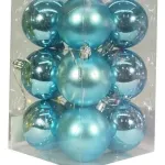 Adornos Navideños Set Bolas De Navidad 7cm X12 Unidades