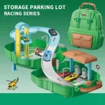 Juguete Mochila Pista De Autos Policía Bombero Construcción