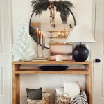 Arbolito De Navidad Blanco Mini 0,80mts Tronco Natural