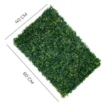 Jardín Vertical Artificial Expreso Polar 60x40cm Plástico Verde