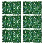 Jardin Vertical Muro Verde Césped Pared Con Flores 65x40cm