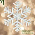 Adorno Colgante Copo De Nieve Decoración Navidad X4