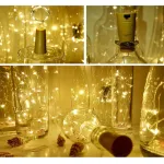 Tira De Luces Alambre Led 3mt Corcho X10u Botella Decoracion