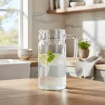 Jarra De Vidrio Con Manija 1.9 Litros Con Tapa Acrílico