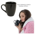 Taza De Cerámica Cónica Jarro Mug 300ml
