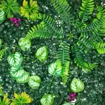 Jardín Vertical Cesped Artificial Flores Muro X10 Unidades