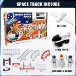Pista De Autos Espacial Cohete Muñecos Astronauta Carreras