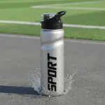 Botella De Acero Inoxidable 750ml A Rosca Con Pico Y Manija