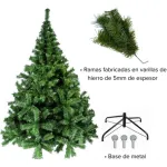 Árbol Navidad Canadian Luxury 3mts Base Metalica Decoracion