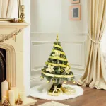 Arbolito Navidad Tronador De Lujo 1,20m Kit 30 Adornos Oro