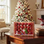 Bolas De Navidad 4cm Valija Adornos Colgante Navideño X24