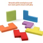 Tetris Rompecabezas De Madera Juego Didáctico 3d Puzzle