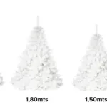 Arbol Navidad Extra Lujo Patagonia Blanco 1,50mts