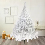 Arbol De Navidad Blanco Montañes Deluxe 1,80mts Pie Metal