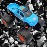 Camión Monstruo Juguete Expreso Polar Depredador Off Road Celeste Luces