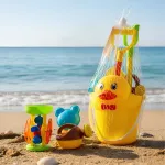 Set Balde De Playa Juguete Para Arena Palas Molino Molde