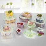 Set X7 Taper Frasco Hermético Organizador Freezer Plástico