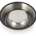 Plato Bebedero Mascota Para Agua Comida Perro Gato Plateado