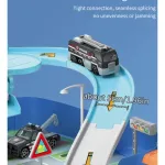 Juguete Mochila Pista De Autos Policía Bombero Construcción