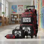 Mochila Con Carrito Infantil Escolar 3 En 1 Canopla Lunchera