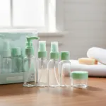 Kit Neceser Frascos De Viaje Avión Envases Recargables X6