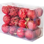 Bolas De Navidad 6cm Valija Adornos Navideños X96 Piezas