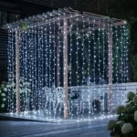 Cortina Led X300 Luces Navidad Bodas 3x3 Mts 12 Tiras 220v