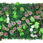 Jardín Vertical Artificial Flores Interior Exterior 40x60cm