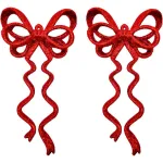 Adorno Navideño Colgante Moño X2 Decoración Navidad