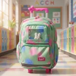 Mochila Carrito Escolar Carro Con Ruedas Infantil + Peluche