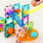 Bloques Magneticos 47 Piezas Laberinto De Bolitas Para Armar