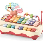 Piano Xilófono Expreso Polar Juguete Musical Bebé 8 Teclas Plástico Blanco