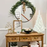 Arbolito De Navidad Blanco Mini 0,80mts Tronco Natural